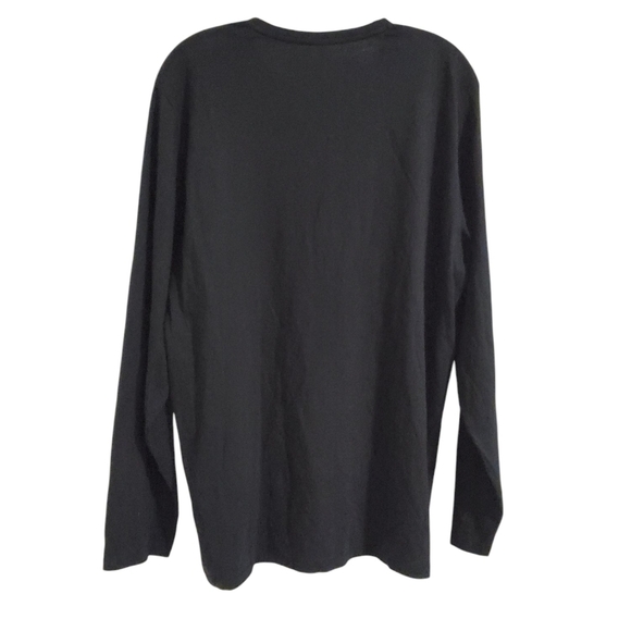 Bonobos Mens Prima Cotton Long Sleeve Henley Shirt Black Size XL - Picture 2 of 7